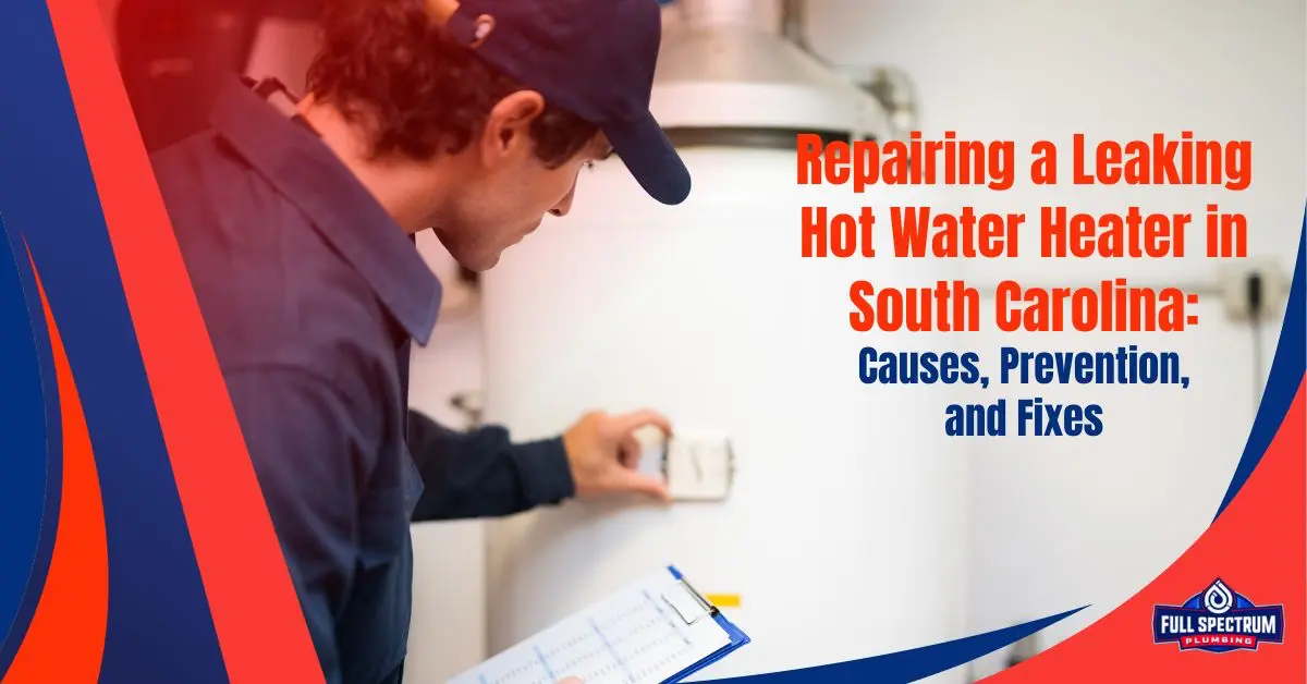 Repairing a Leaking Hot Water Heater in South Carolina Rock Hill, SC