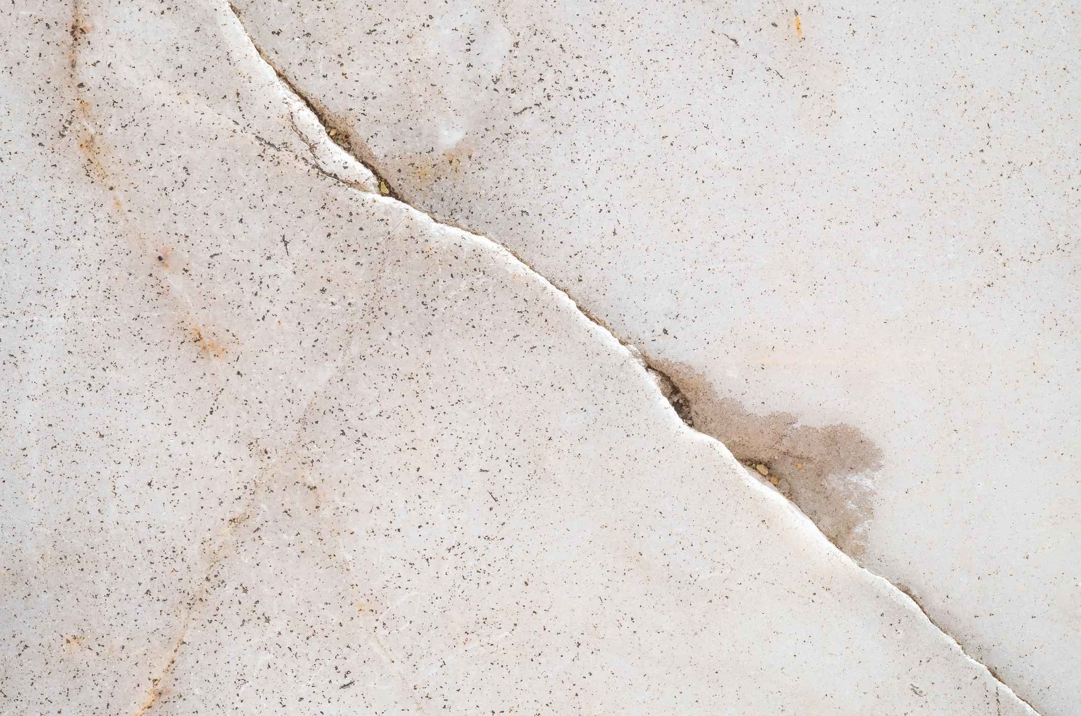 Slab leak in concrete foundation in home
